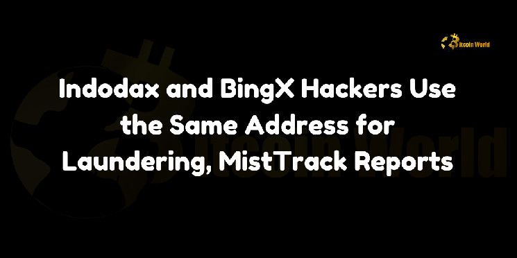 010e3bb54bb5b4861826 Hackers de Indodax y BingX Usan la Misma Dirección para Lavado de Criptomonedas, Informe MistTrack ¡Descubre los Detalles!