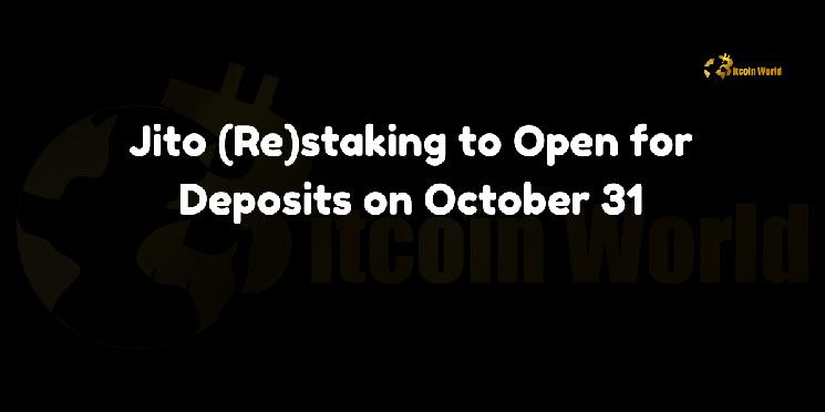 Apertura de Depósitos para Jito (Re)stakeo el 31 de Octubre: ¡No te lo pierdas! - Cripto Boom