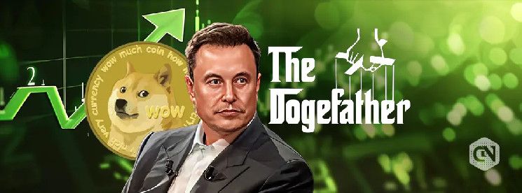 Elon Musk Presenta Retrato del 'Dogefather', ¡$DOGE Sube un 2.92%! - Cripto Boom